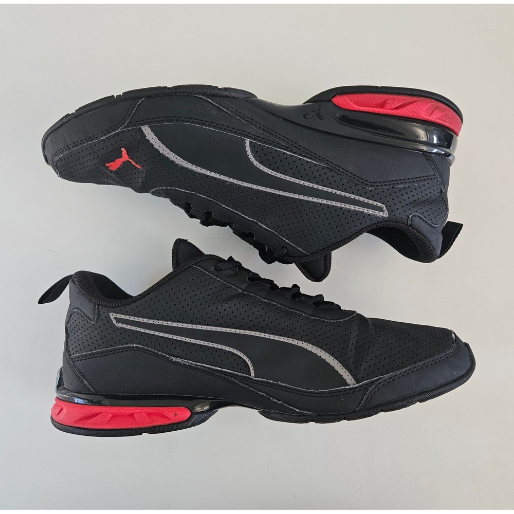Puma Viz Runner Sport SL Running Shoes Mens 10.5 Black Red Athletic